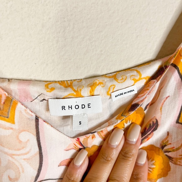 RHODE | Casey 70’s Floral Mini Dress Sz: Small - Picture 9 of 12